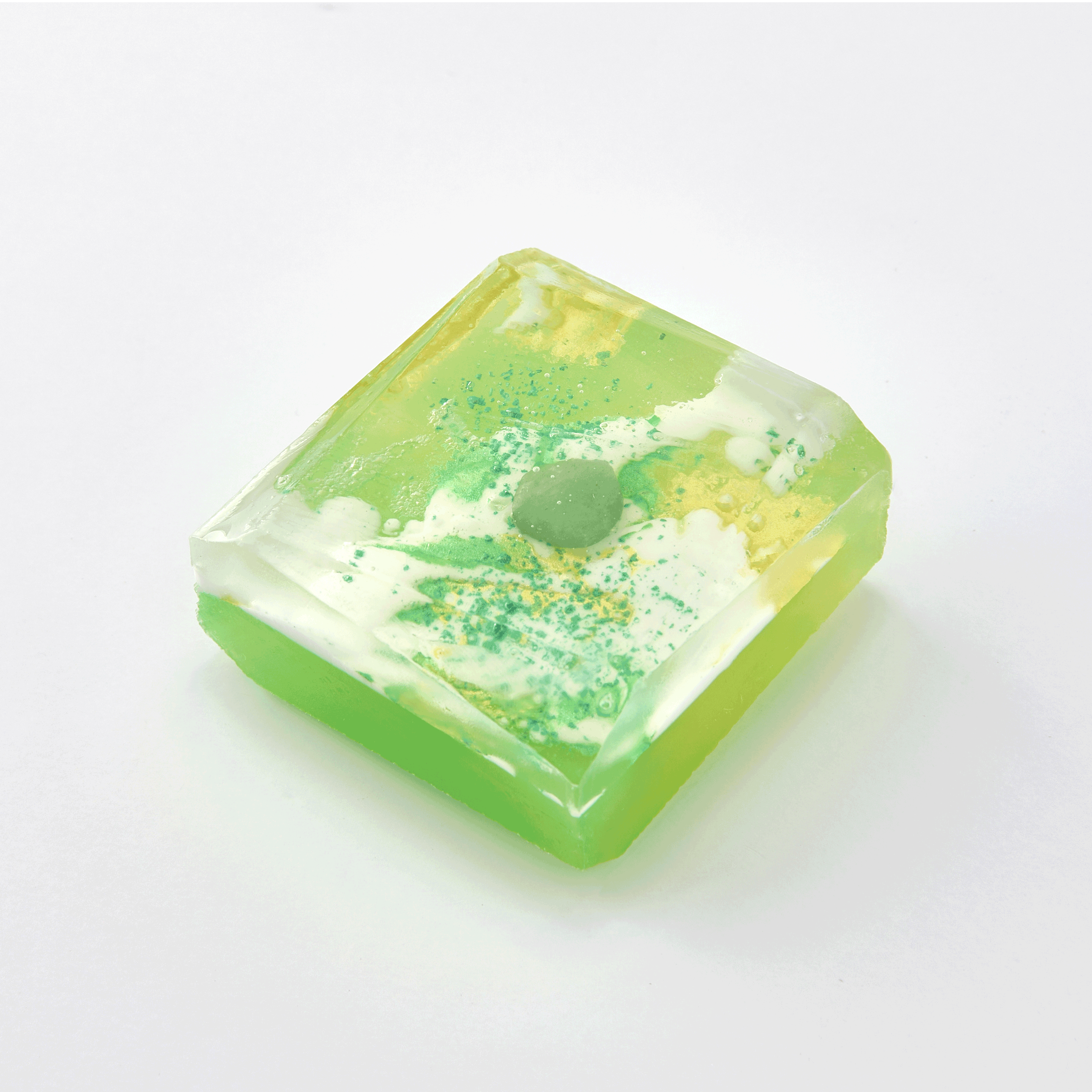 GREEN: SYMPATHY -CHAKRA CLEANSE COLLECTION - HEALING STONE FRAGRANCE SOAP
